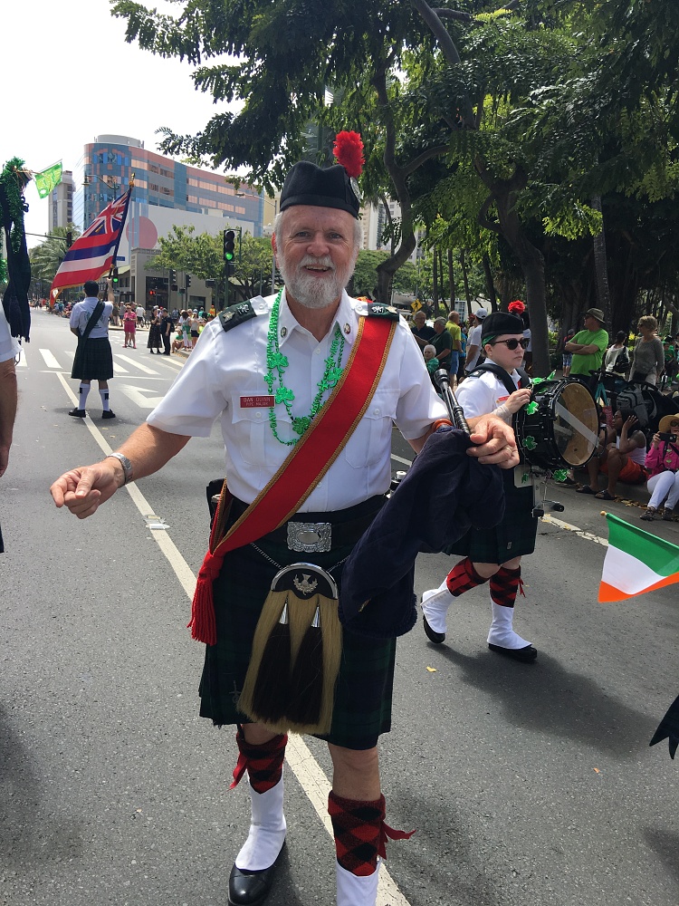 Celtic Pipes and Drums of Hawaii at 2019 St. Patrick's Day
