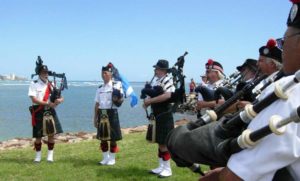 Celtic Pipes and Drums of Hawaii at the Willed Body Ceremony